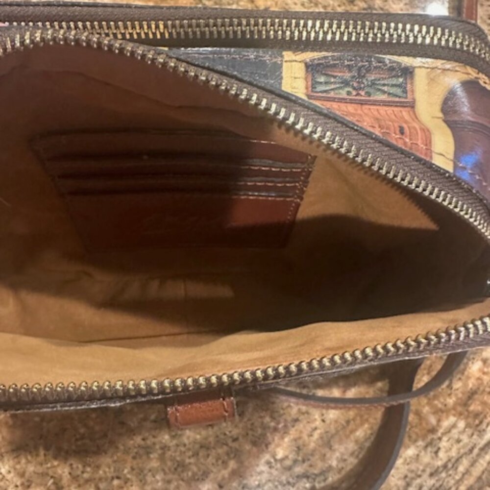Patricia Nash Excellent Condition Leather Doorways to Italy Crossbody Alessa - Picture 6 of 7